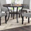 Table de salle à manger ronde en bois naturel 1pc