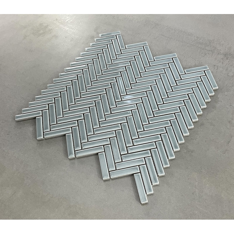 Mini carreaux de mur et de plancher en porcelaine émaillée, Bleu