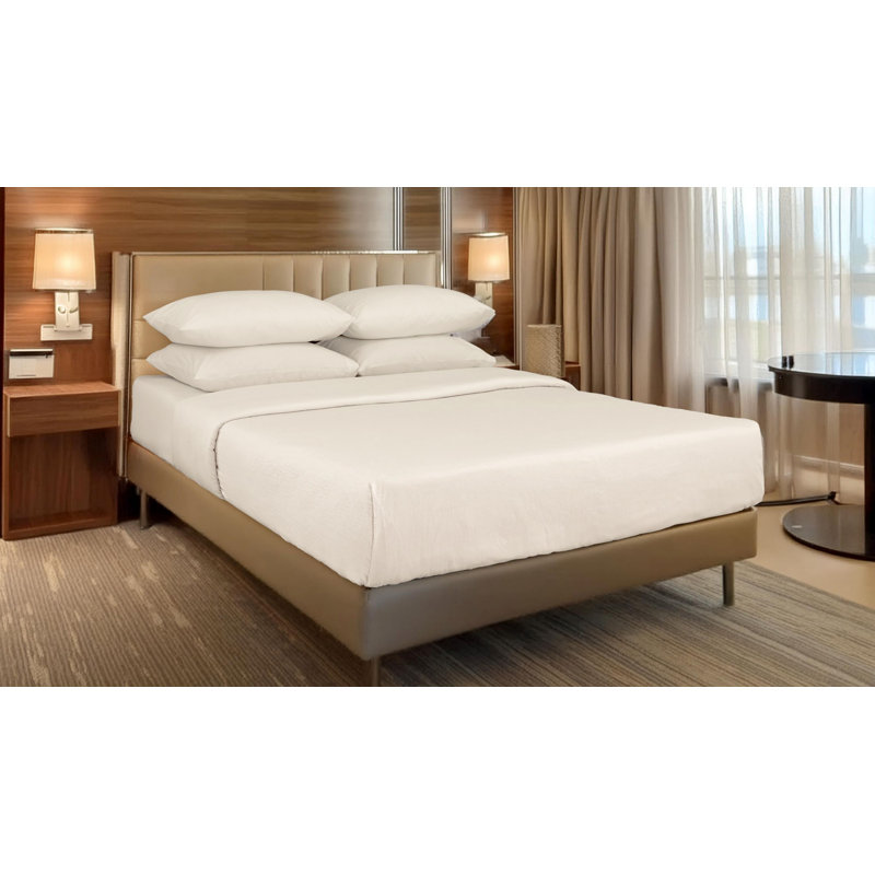 Martex Wovens Utica White Top Sheet, King (114x115)