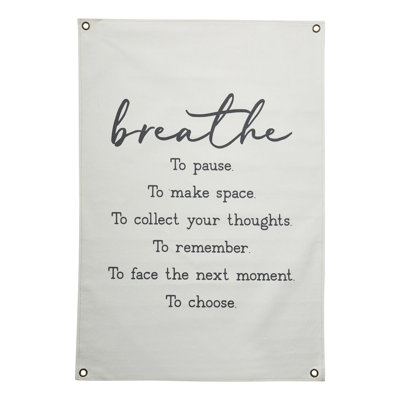 Breathe Canvas Wall Decor