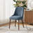 High Back Dining Chair with Ergonomic Curved Back, Padded Seat & Solid Wood Legs-729398864