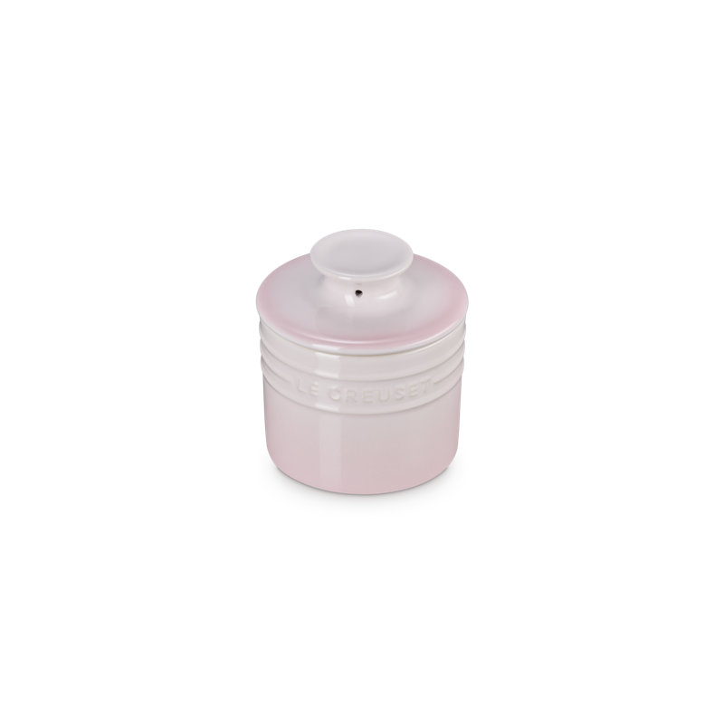 Le Creuset Stoneware Butter Crock, 6 Oz. - Flame, Pink