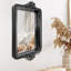 Jabarrie noir rétro avec base en verre miroir