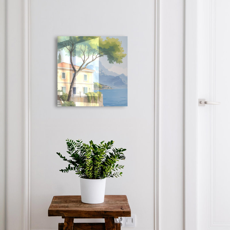 Key storage cabinet, Opens to the right, 30x30x5, White, Mediterranean lake house, 