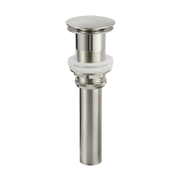 Pop-Up Bathroom Sink Drain Stopper without Overflow, Bathroom Sink Drain Assembly without Overflow