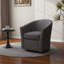 Fauteuil demi-tonneau pivotant rembourré Aunna-1845852539