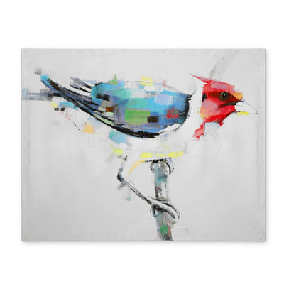 Napperon oiseau coloré coloré | Décoration de chambre à coucher - Polyester