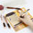 Coffee Sticky Notes Set With 4-Piece Gel Pens Bundle, Cute Writing Memo Pad Sticky Notes Pads To Do Notepad For School Office Home (Coffee)