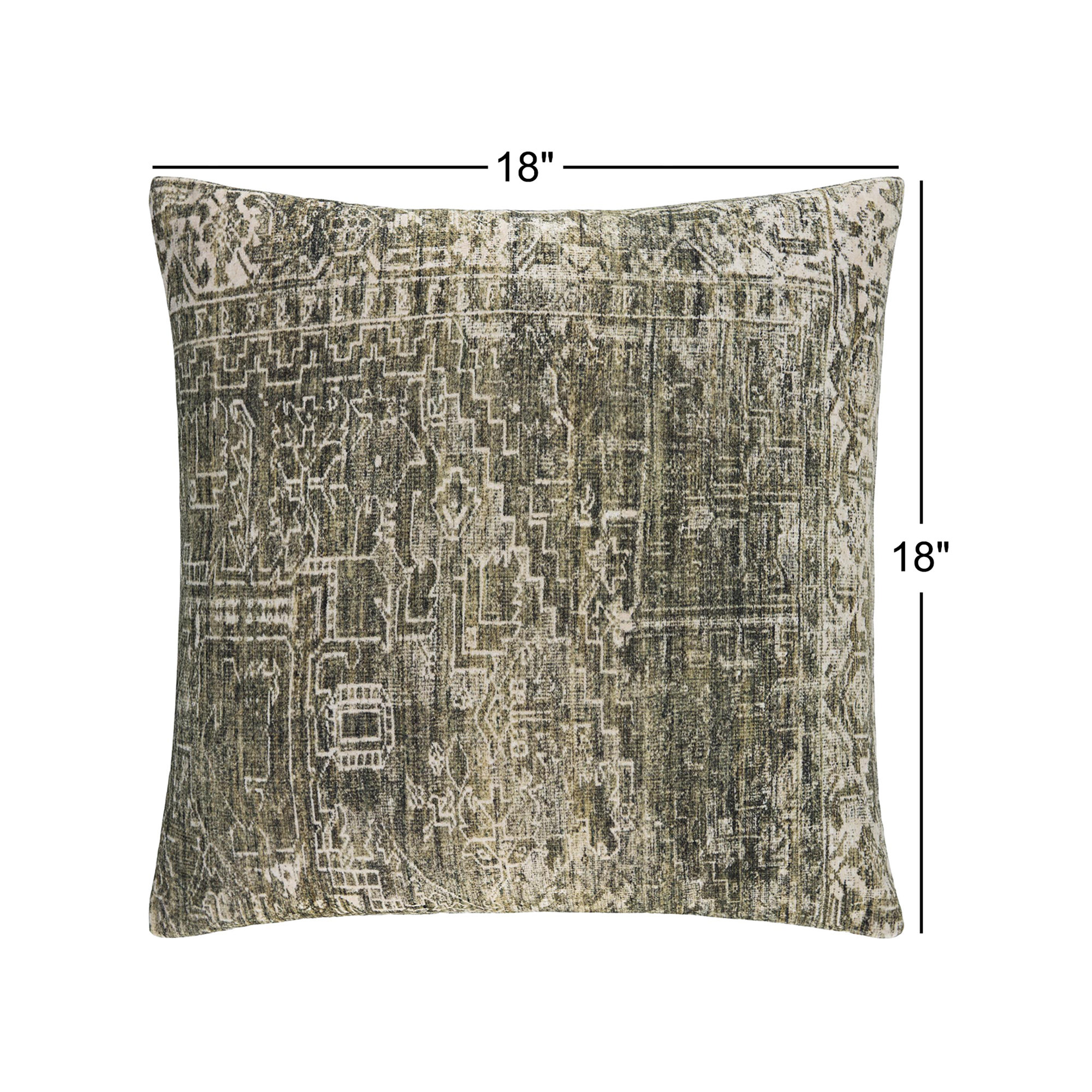 Galey Alix X Livabliss Toole Accent Pillow, Pillow Cover Only - No Insert, 18"H x 18"W, Green