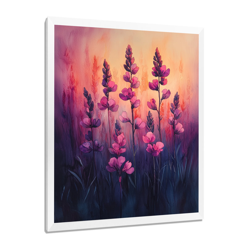 Bedwell - Floral Canvas Prints, H 32 po x l 16 po, Reproduction encadrée d'une seule photo, Blanc