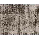 Hand Knotted Wool Area Rug in Beige And Brown