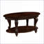 Table basse ovale vieillie de 42 po pour le salon, pieds en bois d'hévéa massif, facile à assembler et amp; Vaste espace de rangement-1554803926-1554803931