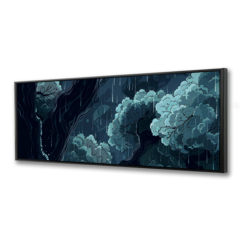 Canopy  Framed canvas, 49.25" H x 17.25" W