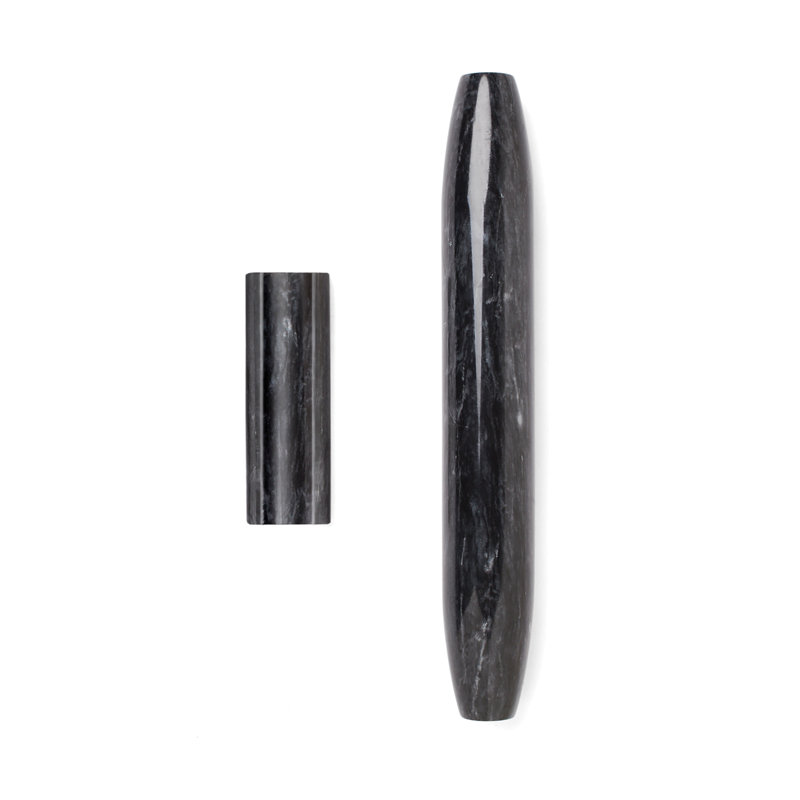 Fox Run Brands Marble French Rolling Pin, Black