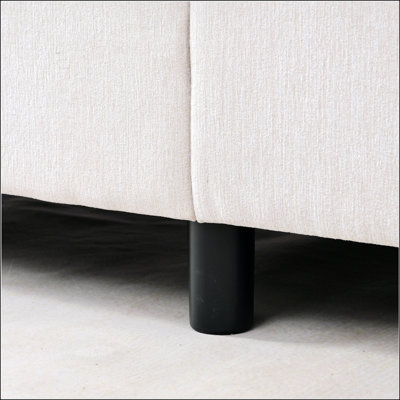 107.87'Sectional Sofa Couch With 1 Ottoman