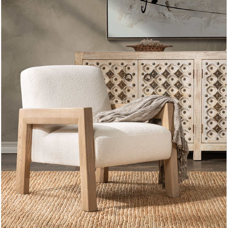 Aliza Upholstered Fabric Accent Chair