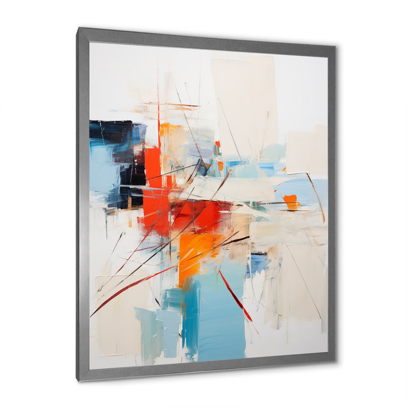 «Ephemeral Silence Minimal Abstract», reproduction d'art sur toile, H 32 po x l 24 po x P 1 po, Cadre photo argenté