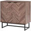Armoire de cuisine à double porte à chevrons avec tablette réglable