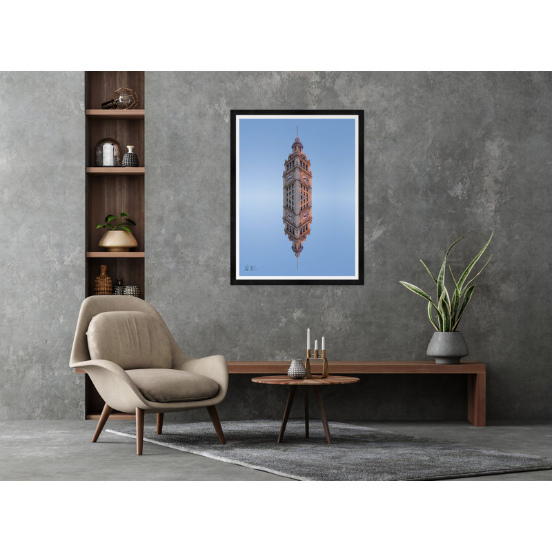 Wrigley Tower Reflection Print by Tim Klein