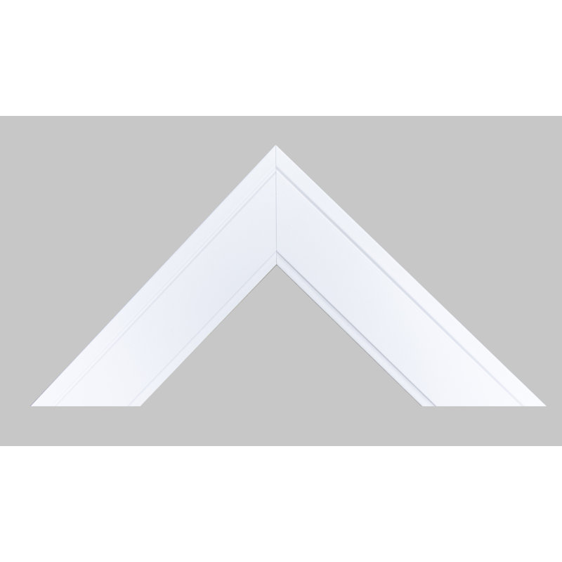 Eladia Engineered Wood Flat Wall Mirror, 63.5" H x 25.5" W x 0.75" D, White