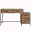 Bureau réversible de 51 po de largeur avec tiroirs-2079199041