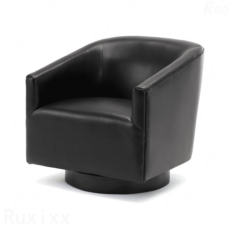 Base noire fabriquée dans les bureaux élégants d'une chaise de fonction rotative en bois, Noir