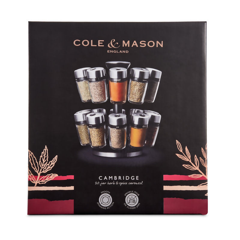 Freestanding Spice Jar & Rack Set