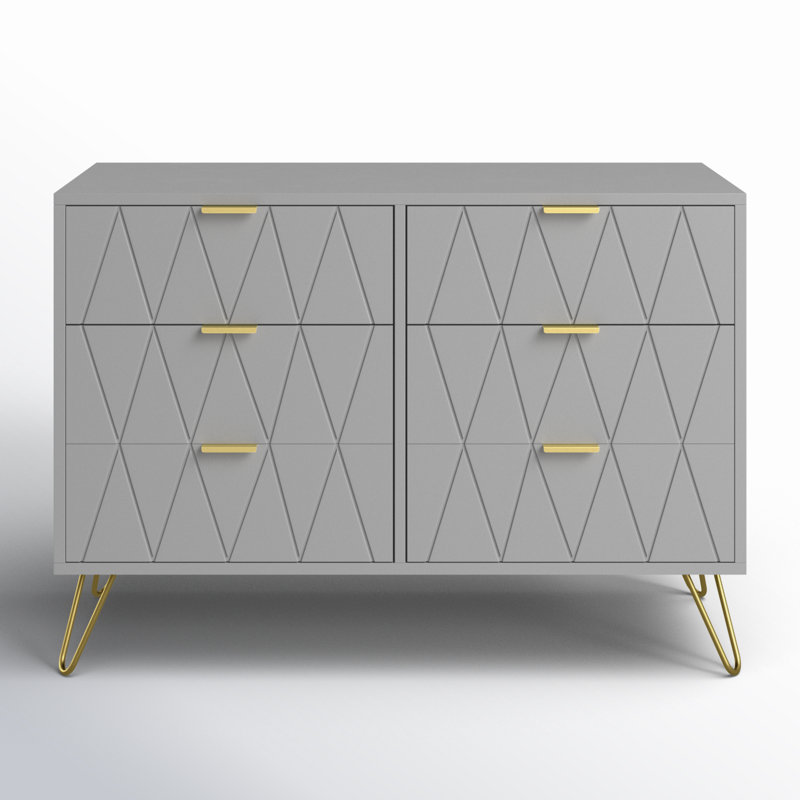 Commode double l 39,4 po Marable, Gris