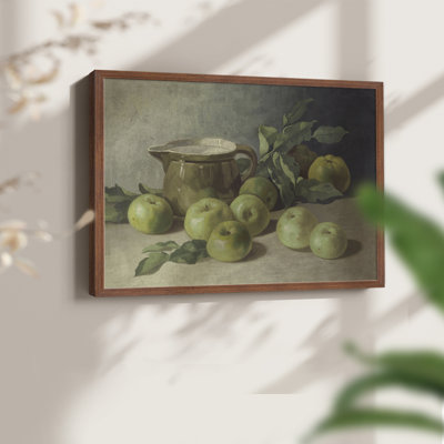 Motif floral rétro - CXIV - reproduction encadrée
