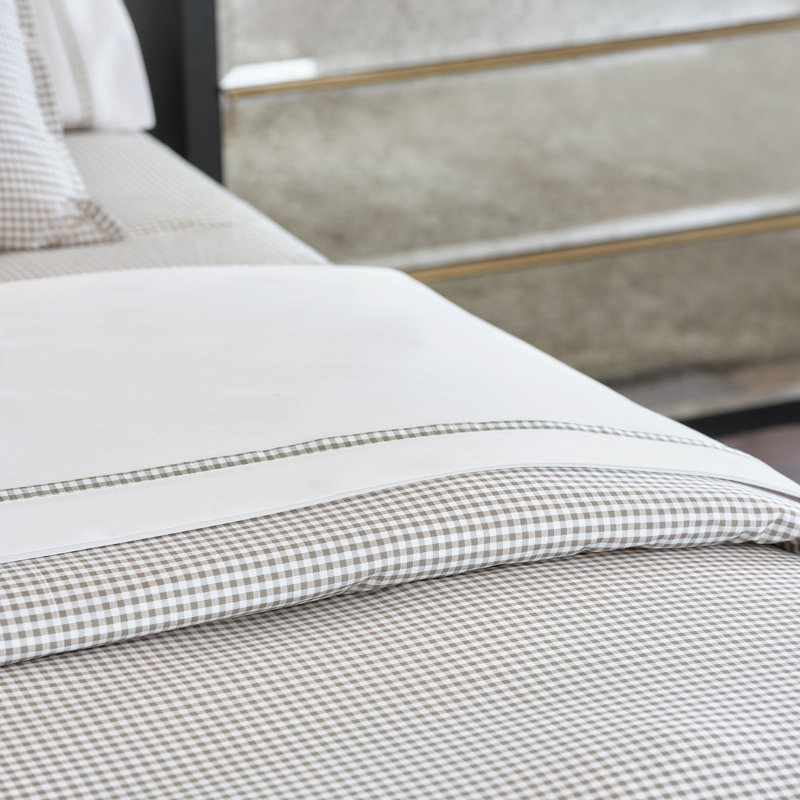Malaya Egyptian Cotton Percale Flat Sheet, King Flat Sheet, Fawn