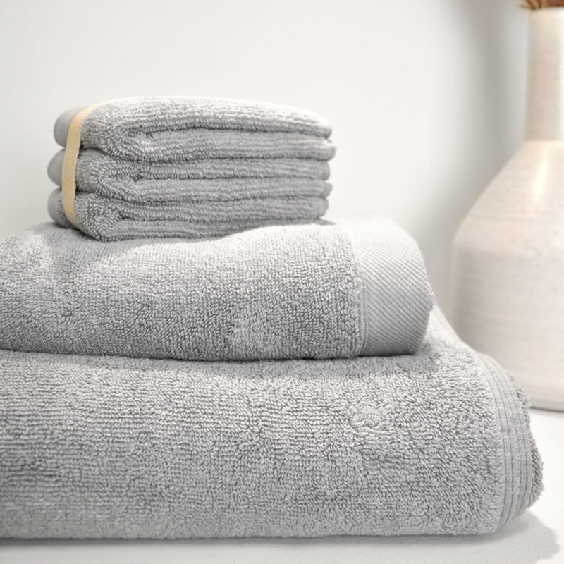 Abode Eco Cotton Blend Hand Towel, Grey