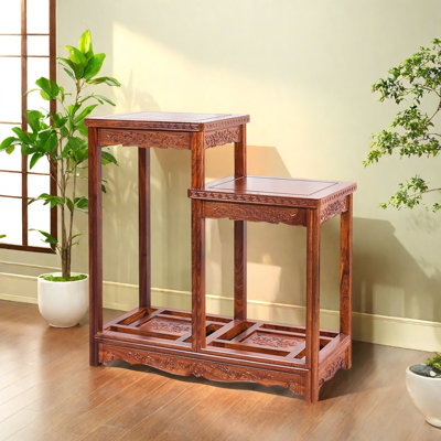 Solid wood plant stop belt and double layer by dujinlong home