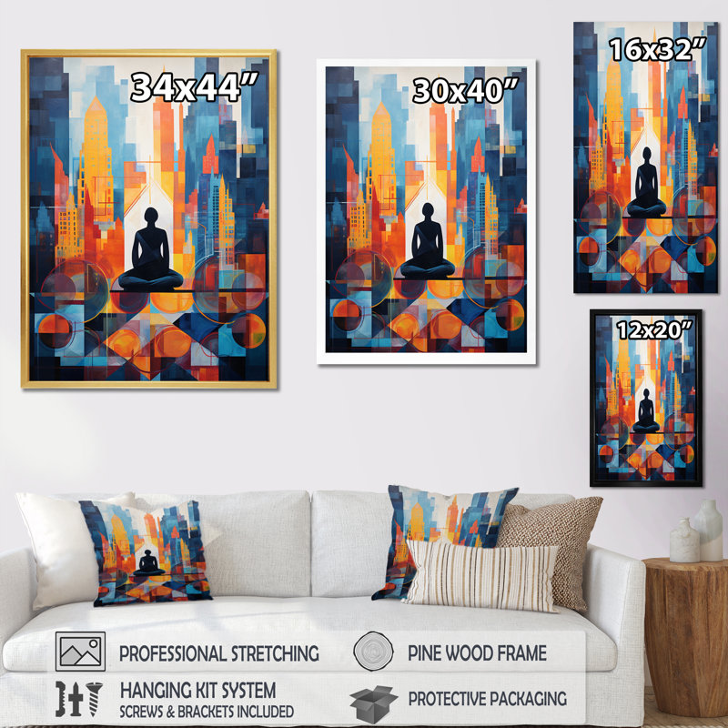 Yoga Cubisc Collae II, Naturel, H 32 po x l 16 po x P 1 po