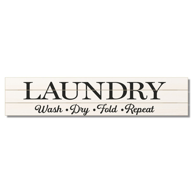 Panneau décoratif intérieur / extérieur Highland Home Laundry Rules