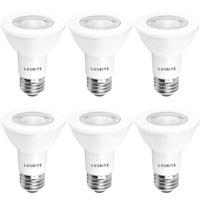 6.5 Watt (50 Watt Equivalent), PAR20 LED, Dimmable Light Bulb, E26/Medium (Standard) Base
