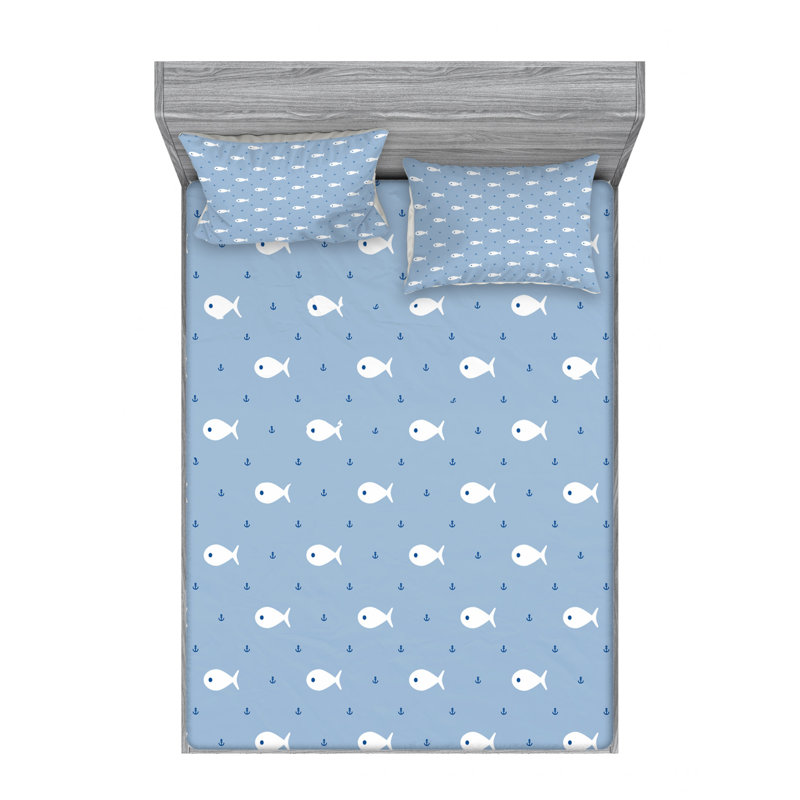 Microfiber Sheet Set, Queen Sheet Set with Fitted Sheet