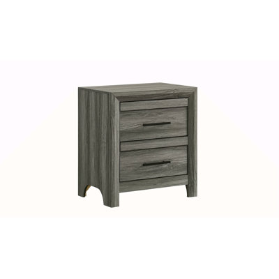 Table de chevet 2 tiroirs de style moderne en bois