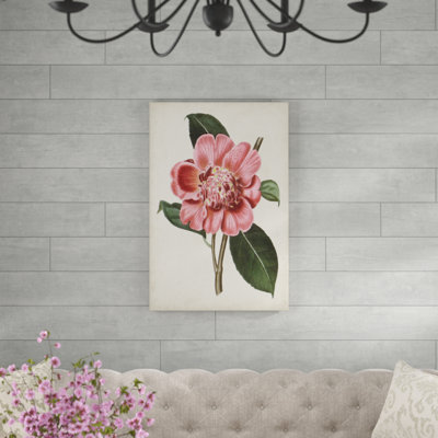 «Carnelian Blooms I», peinture sur toile