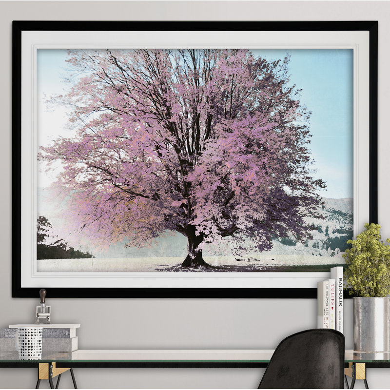 « saison of spring », reproduction de peinture à l’acrylique encadrée, Noir, H 20 po x l 24 po x P 1,5 po