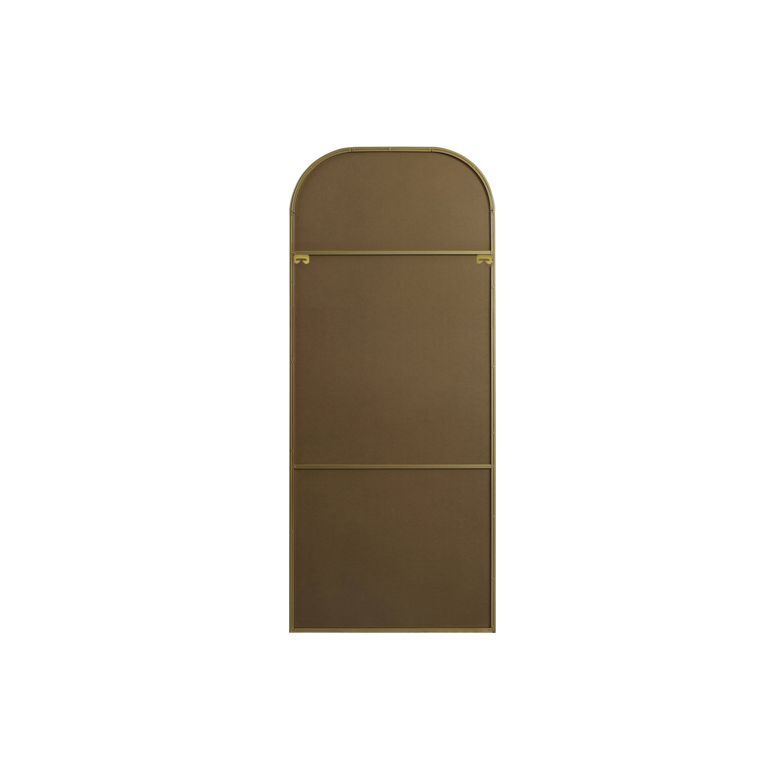 Sabine Metal Wide Arch Wall Mirror, 76" x 32", Brass