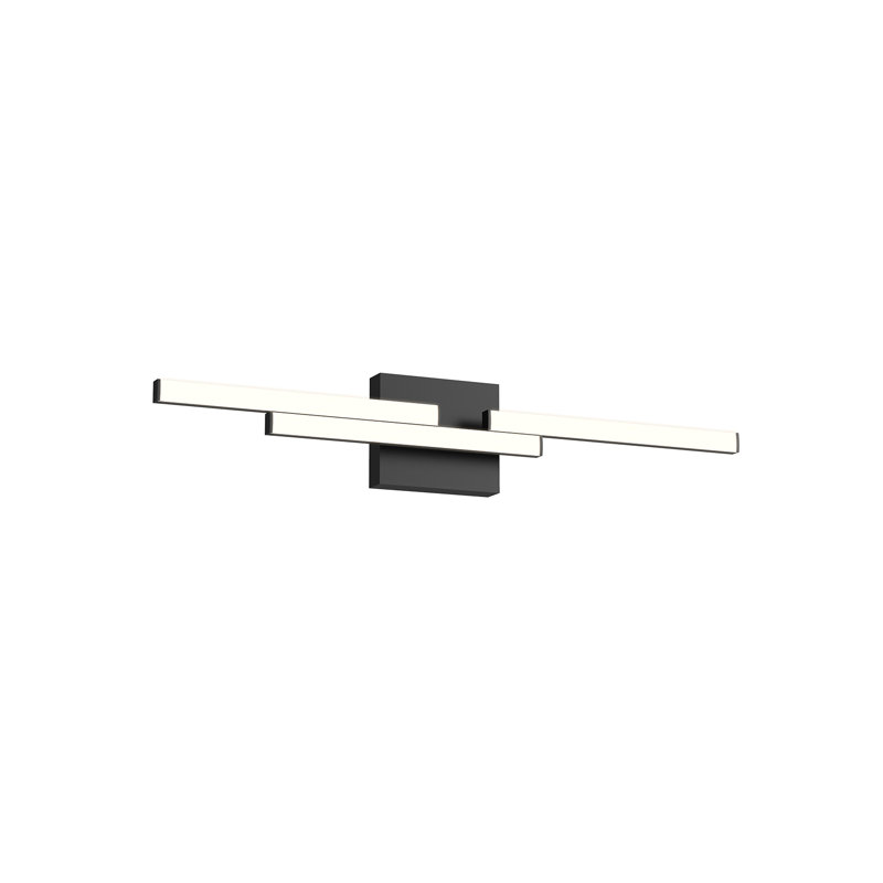 Anello Minor 26.63" Dimmable LED Bathroom Light Fixture in Black