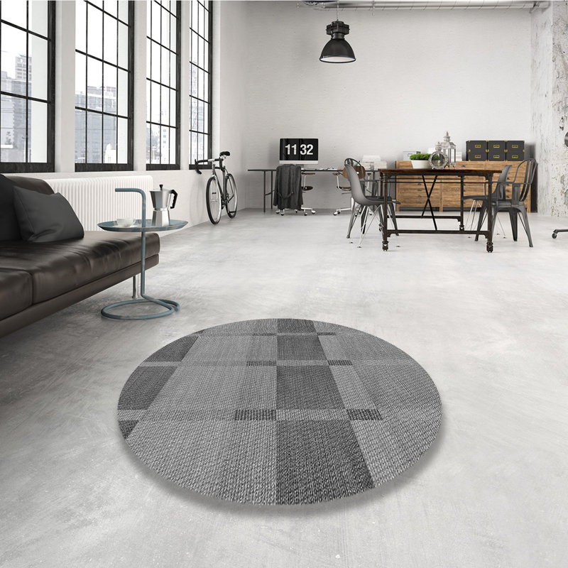 Tapis 100% à motif lavable à la machine 2989, Carré 3 pi