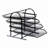 4 Tier Metal Mesh File Organizer, Sliding Tray Desktop Document Holder
