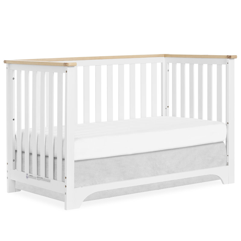 Lit de bébé convertible standard 5 en 1 Owen, Chêne blanc rétro