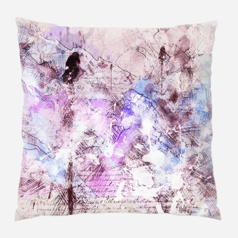 Coussin décoratif Menomonie, Microsuède, Intérieur