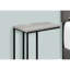 Table de chambre contemporaine - Gris et moderne, d'appoint en métal pour le salon