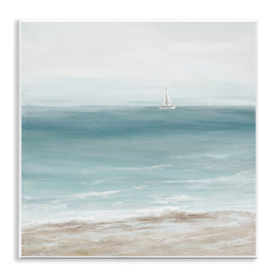 Art mural lointain sur voilier blanc par Nan
