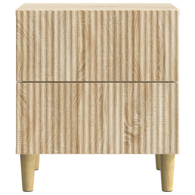 43cm W Manufactured Wood Bedside Table