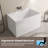 43" Freestanding Tub Acrylic Freestanding Soaking Bathtub