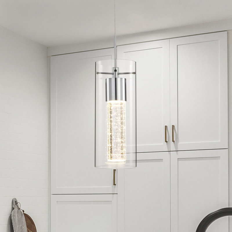 Luminaire suspendu 7 lumières cylindriques 7 lumières